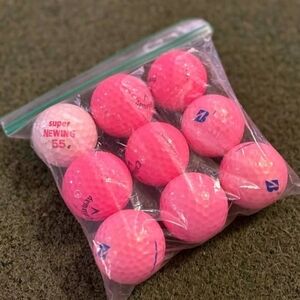Pink Golf Balls 9 Count